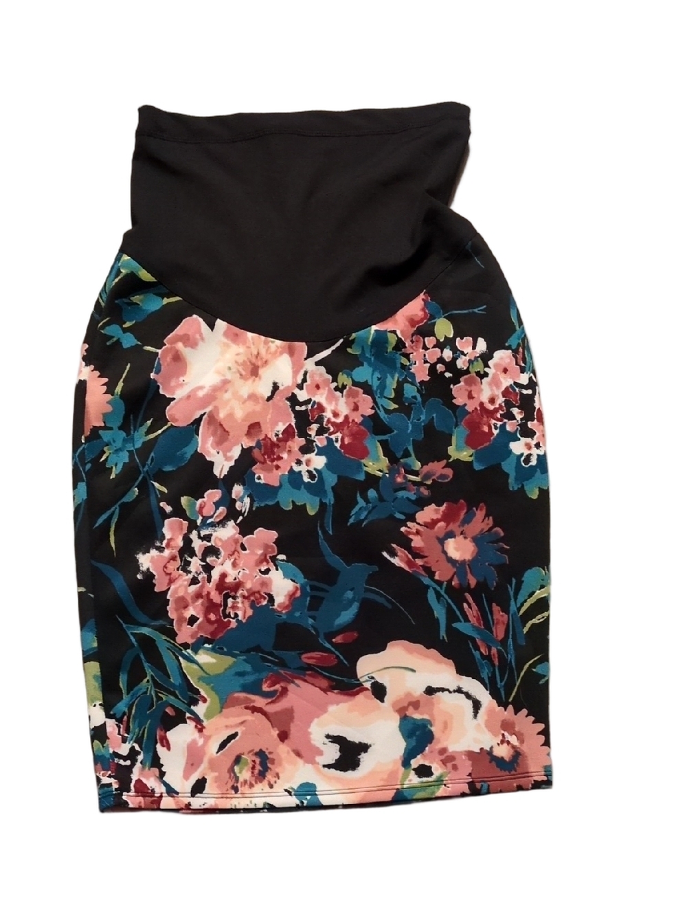PinkBlush Floral Maternity Skirt Size Medium